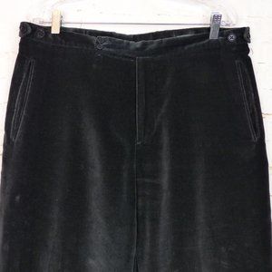John Varvatos Velvet Dressy Trouser Pants Men 52 Black Cotton 34x32 Straight Leg